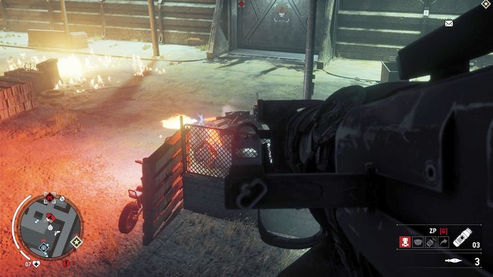 Watch out for the patrolling Wolverines - Lombard - Red zone | Key Points - Key Points - Homefront: The Revolution Game Guide & Walkthrough