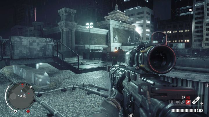 Upon arriving to the next point, put up your line and slide down to the roof below - The Die Has Been Cast | Walkthrough - Walkthrough - Homefront: The Revolution Game Guide & Walkthrough