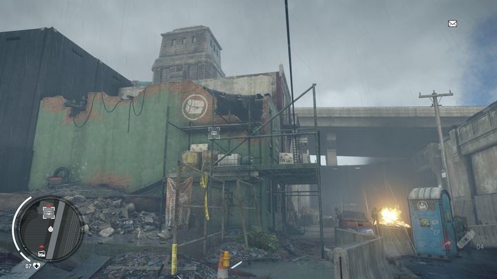 An entrance to another warehouse can be found in the place depicted above - Earlstone - Yellow zone | Journals and jobs - Journals and jobs - Homefront: The Revolution Game Guide & Walkthrough
