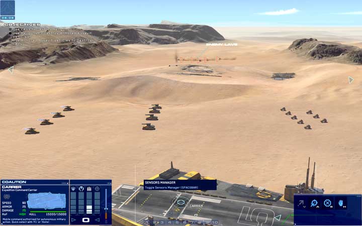 There are three basic combat units... later into the game, you receive more, such as mortars or aircraft. - List of units for the Coalition and Gaalsien factions - Units and factions - Homeworld: Deserts of Kharak Game Guide