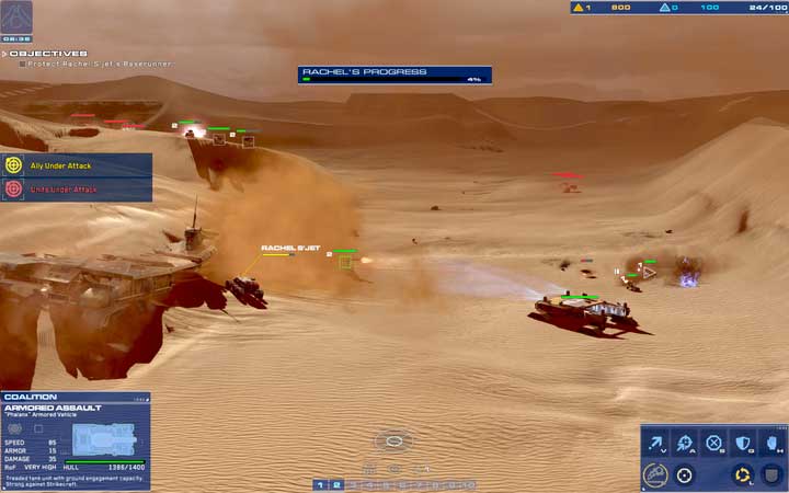 Deploy smoke grenades as RGs are trying to lay fire on Rachel - they will not be attacking any other targets. - Mission 3 - Cape Wrath - Campaign mode walkthrough - Homeworld: Deserts of Kharak Game Guide