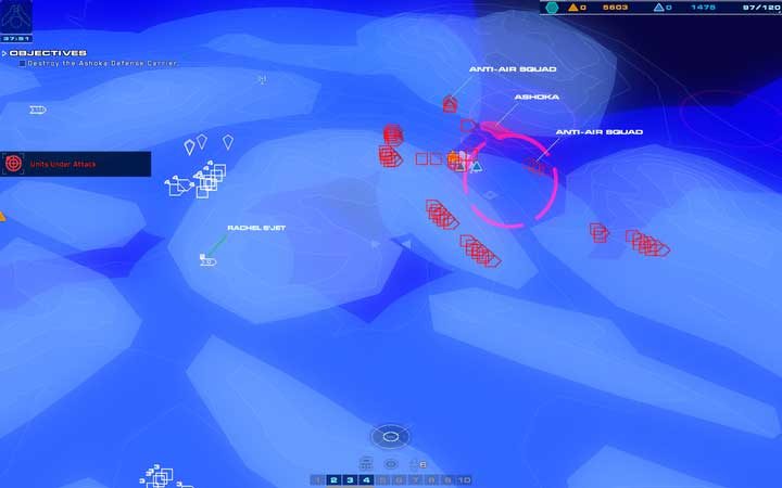 After you have defeated the last army, you are up for an extended fight with the enemy remnants that arrive from the North-East [9] - Mission 6 - Beladin Dune Sea - Campaign mode walkthrough - Homeworld: Deserts of Kharak Game Guide