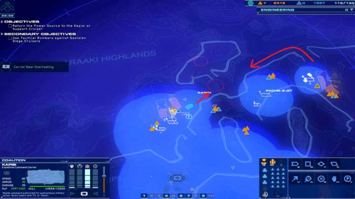 Also, it is worthwhile to get to the fourth storage and maintain a group of units there - you can then launch the final attack from both sides. - Mission 8 - Tombs of the Ancients - Campaign mode walkthrough - Homeworld: Deserts of Kharak Game Guide