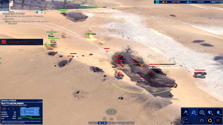 You can send against Gaalsien Flagship all that you have, just to win. - Mission 13 - Khar-Toba Site - Campaign mode walkthrough - Homeworld: Deserts of Kharak Game Guide