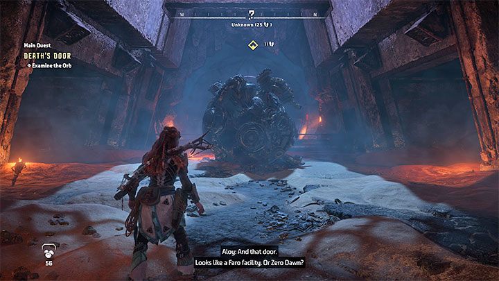 On your way you'll meet a hunter staying in a small camp you can make some purchases from - Horizon Forbidden West: Deaths Door - walkthrough - Main Storyline - Horizon Forbidden West Guide