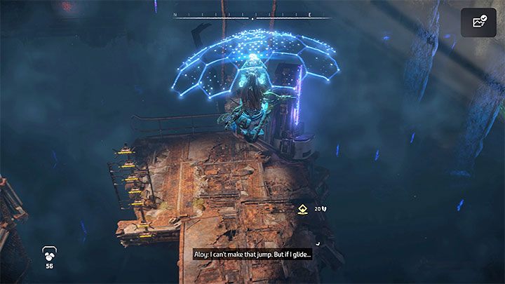 You must climb the highest pole here - Horizon Forbidden West: Deaths Door - walkthrough - Main Storyline - Horizon Forbidden West Guide