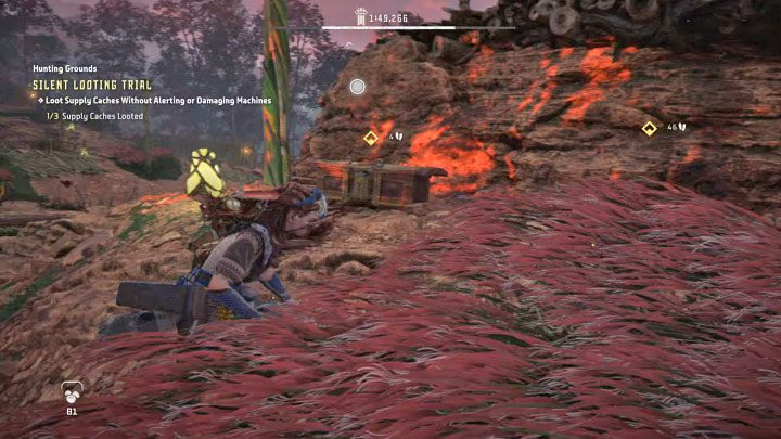 Keep hiding in tall grass along the way, remember to scan your surroundings and tag the Burrowers - Horizon Forbidden West: Hunting Grounds: Plainsong - Hunting Trials - Hunting grounds - Horizon Forbidden West Guide