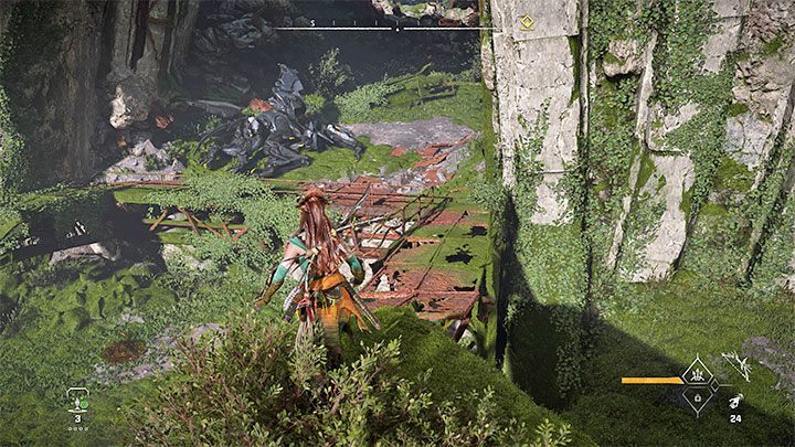 Once you have regained control of Aloy, make a long jump towards the new interactive edges and use them to move right - Horizon Forbidden West: Singularity - walkthrough, ending - Main Storyline - Horizon Forbidden West Guide