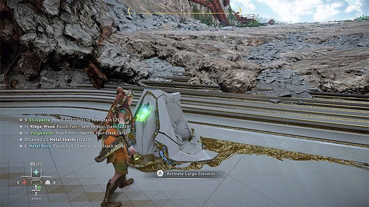 Head out towards the tower and reach the freight elevator console - Horizon Forbidden West: Singularity - walkthrough, ending - Main Storyline - Horizon Forbidden West Guide