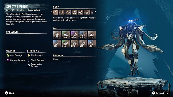 The final boss of the game is Tilda, but she'll be on board of a huge and very advanced machine - Specter Prime - Horizon Forbidden West: Singularity - walkthrough, ending - Main Storyline - Horizon Forbidden West Guide