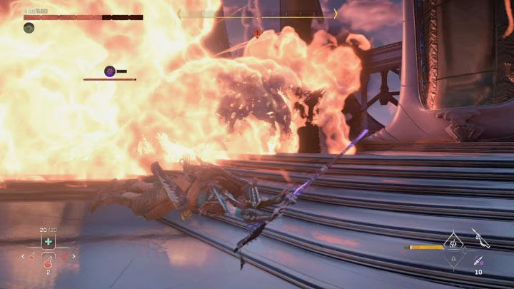 During the duel try to destroy the components Specter Prime uses to execute its strongest attacks - Horizon Forbidden West: Singularity - walkthrough, ending - Main Storyline - Horizon Forbidden West Guide