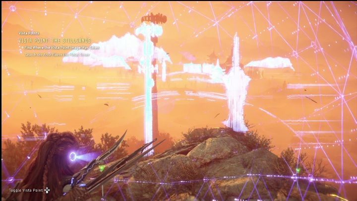 The whole thing will match the point indicated on the map below - Horizon Forbidden West: Vista Point - list of all - Secrets & Collectibles - Horizon Forbidden West Guide