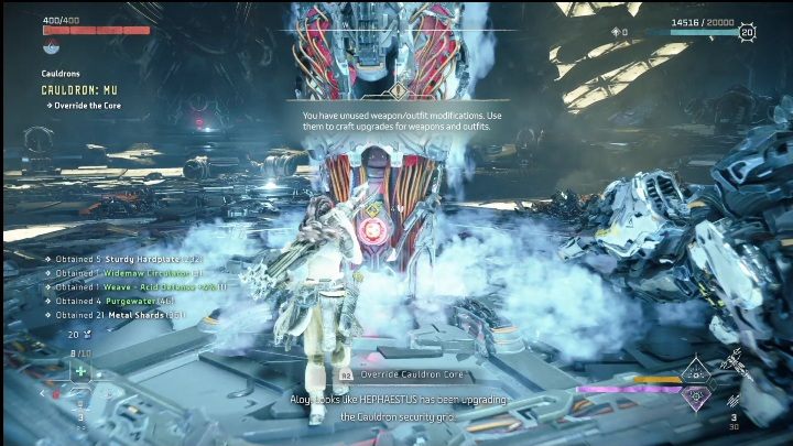 Ultimately, you only need to override the core to complete this location - Horizon Forbidden West: Cauldron Mu (Cinnabar Sands) - location, walkthrough - Cinnabar Sands - Horizon Forbidden West Guide