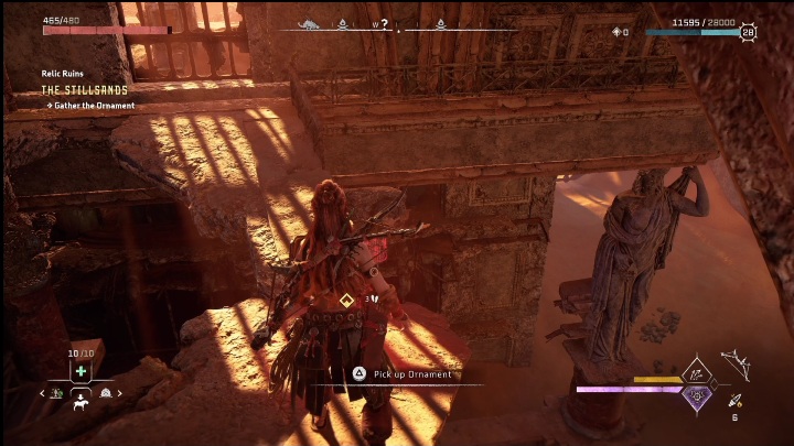 Then ride the crate up to the very top - Horizon Forbidden West: Go Big - how to get? - Ornaments - Horizon Forbidden West Guide