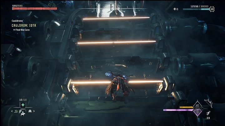 Keep walking and jump on the next glowing elements that will allow you to continue climbing - Horizon Forbidden West: Cauldron IOTA (Salt Bite) - location, walkthrough - Salt Bite - Horizon Forbidden West Guide