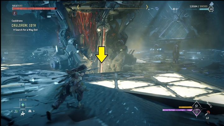 When the Tallneck's core is activated, it will come to life - Horizon Forbidden West: Cauldron IOTA (Salt Bite) - location, walkthrough - Salt Bite - Horizon Forbidden West Guide