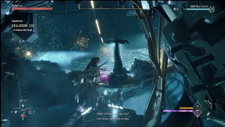 After climbing up, you will see another arena - Horizon Forbidden West: Cauldron CHI (The Stand of the Sentinels) - location, walkthrough - The Stand of the Sentinels - Horizon Forbidden West Guide