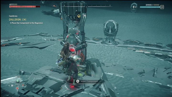 You're almost at the end - pick up the battery and carry it to the core - Horizon Forbidden West: Cauldron CHI (The Stand of the Sentinels) - location, walkthrough - The Stand of the Sentinels - Horizon Forbidden West Guide