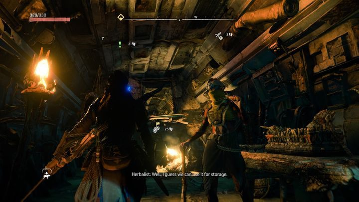 There is a ventilation shaft in the workshop - use the Pullcaster on it - Horizon Forbidden West: Black Boxes - locations - Secrets & Collectibles - Horizon Forbidden West Guide