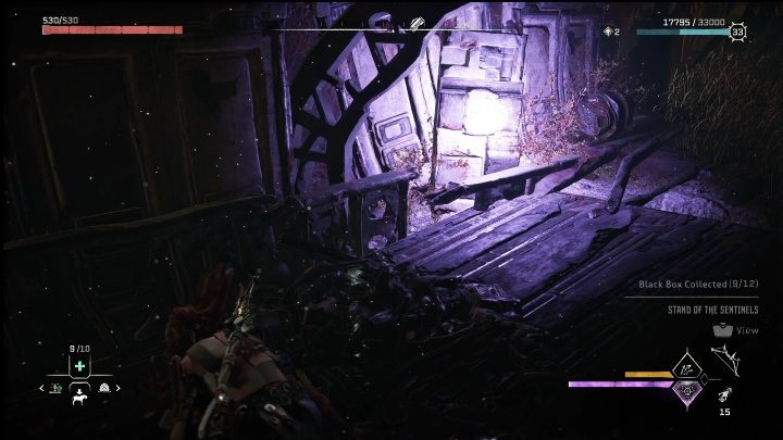 After entering the wreck you must turn left and examine the box - Horizon Forbidden West: Black Boxes - locations - Secrets & Collectibles - Horizon Forbidden West Guide