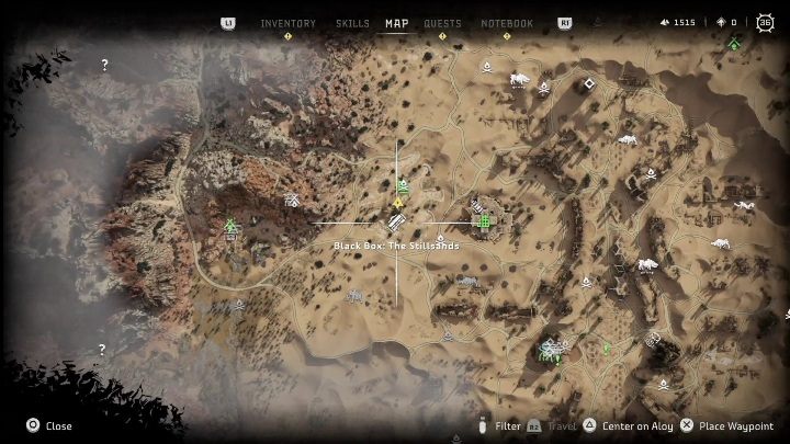 This box can be found in the southern area of the map, in The Stillsands region - Horizon Forbidden West: Black Boxes - locations - Secrets & Collectibles - Horizon Forbidden West Guide