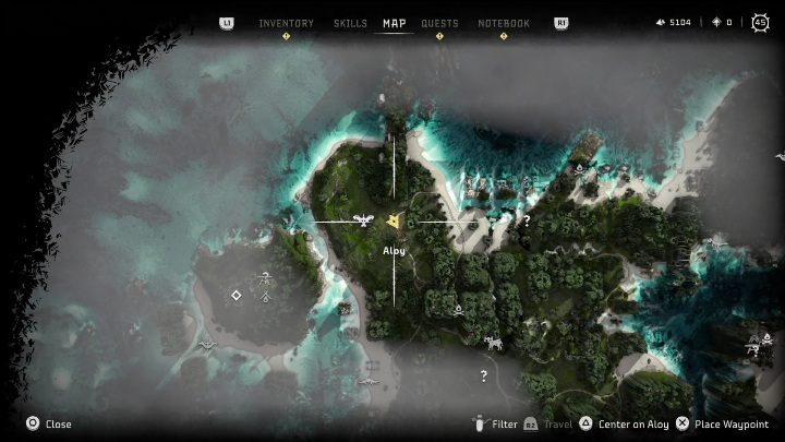 This totem is located on an island that's only accessible after completing the Faro's Tomb main quest - Horizon Forbidden West: War Totems - list of all - Secrets & Collectibles - Horizon Forbidden West Guide