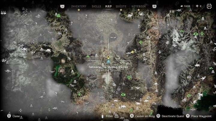 1 - Horizon Forbidden West: Tallneck (Shining Wastes) - location - Shining Wastes - Horizon Forbidden West Guide