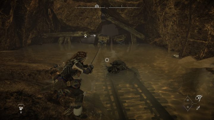 Unlock the exit with the Pullcaster and return to the miners - Horizon Forbidden West: Deep Trouble - walkthrough - Side quests - Horizon Forbidden West Guide