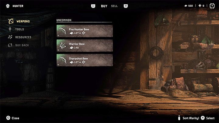 The merchants in Chainscrape are initially unavailable - Horizon Forbidden West: How to get first weapons? - Combat - Horizon Forbidden West Guide