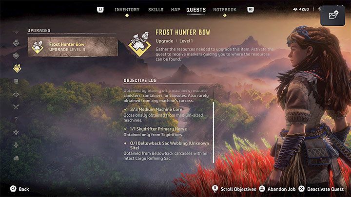 When you create a new Job, an Unknown Site message may appear in the Job description - Horizon Forbidden West: What are jobs and how to activate them? - World and game information - Horizon Forbidden West Guide