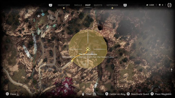 Reward: none - Horizon Forbidden West: Rebel camps and outposts (Cinnabar Sands) - all locations - Cinnabar Sands - Horizon Forbidden West Guide