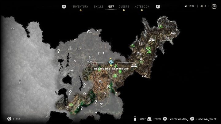 3 - Horizon Forbidden West: Rebel camps and outposts (Cinnabar Sands) - all locations - Cinnabar Sands - Horizon Forbidden West Guide