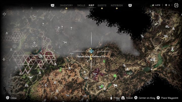 Reward: 3 Skill Points, 2,670 XP - Horizon Forbidden West: Rebel camps and outposts (Cinnabar Sands) - all locations - Cinnabar Sands - Horizon Forbidden West Guide