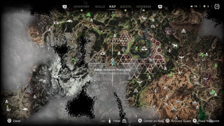 Reward: none - Horizon Forbidden West: Rebel camps and outposts (Cinnabar Sands) - all locations - Cinnabar Sands - Horizon Forbidden West Guide