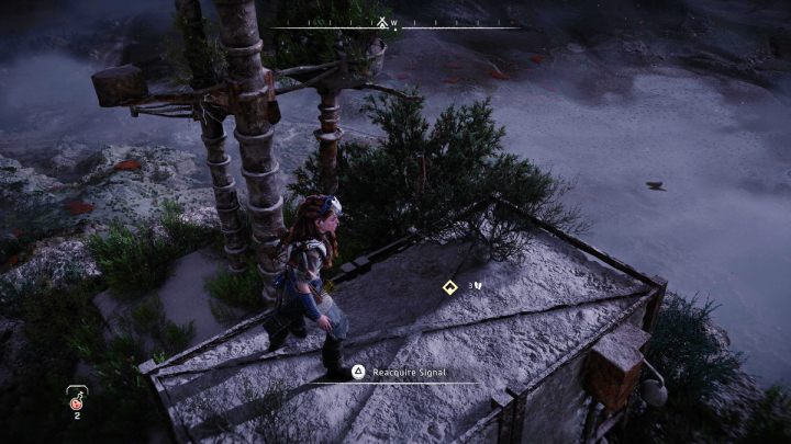 When you reach the top, walk up to the spike and try to catch the signal - Horizon Forbidden West: Signal Spike - walkthrough - Side quests - Horizon Forbidden West Guide