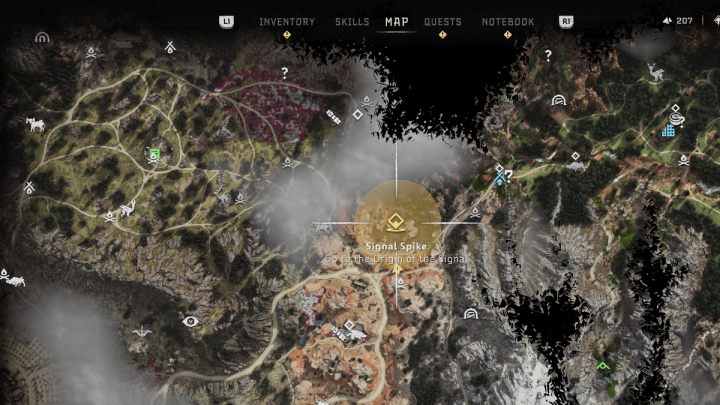 Head north of the Base to the source of the signal you found - Horizon Forbidden West: Signal Spike - walkthrough - Side quests - Horizon Forbidden West Guide