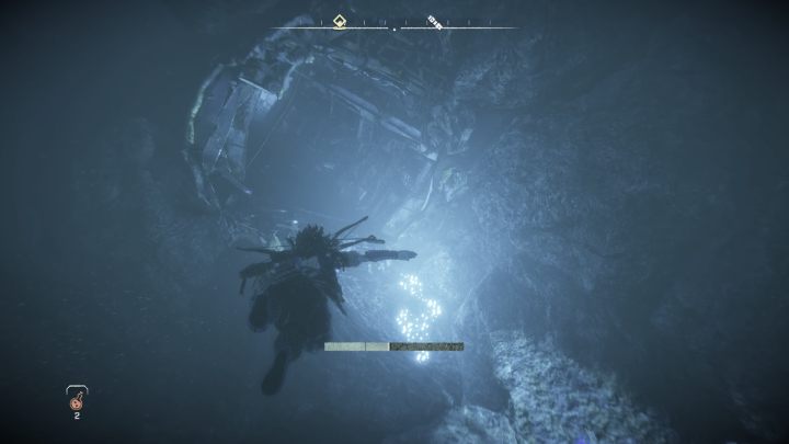 Dive into the water and swim through the tunnel to the signal source - Horizon Forbidden West: Signal Spike - walkthrough - Side quests - Horizon Forbidden West Guide