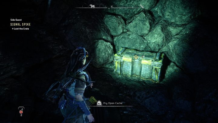 Take the contents of the crate and listen to the entire message - Horizon Forbidden West: Signal Spike - walkthrough - Side quests - Horizon Forbidden West Guide