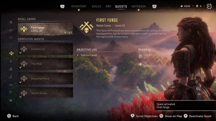 8 - Horizon Forbidden West: Rebel camps and outposts (The Stand of the Sentinels) - locations - The Stand of the Sentinels - Horizon Forbidden West Guide