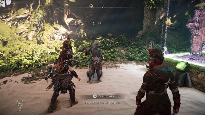 Talk to Dekka in the Memorial Grove - Horizon Forbidden West: Blood for Blood - walkthrough - Side quests - Horizon Forbidden West Guide