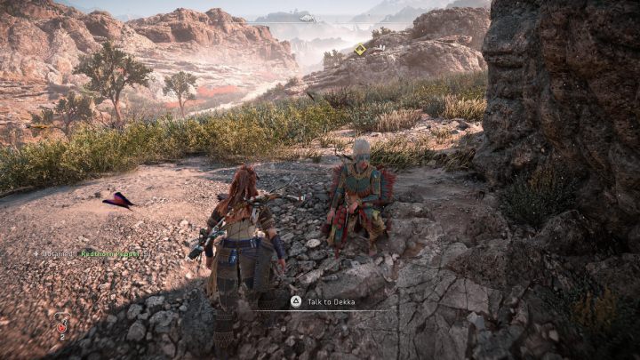 Meet Dekka at the designated location southeast of the Memorial Grove - Horizon Forbidden West: Blood for Blood - walkthrough - Side quests - Horizon Forbidden West Guide