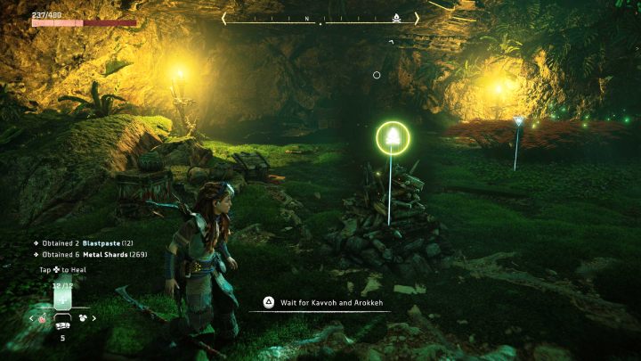 Sit down and wait for Kavvoh and Arokkeh - Horizon Forbidden West: Blood for Blood - walkthrough - Side quests - Horizon Forbidden West Guide