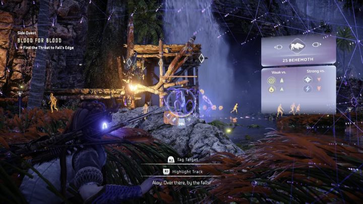 Activate your Focus and scan the rebel machine - Horizon Forbidden West: Blood for Blood - walkthrough - Side quests - Horizon Forbidden West Guide