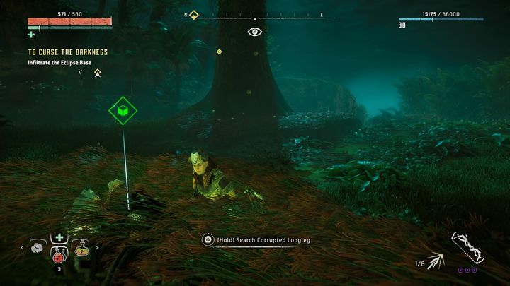 Your goal is to get to the cultist base - Horizon Zero Dawn: To Curse the Darkness walkthrough, tips - Main Missions | Walkthrough - Horizon Zero Dawn Guide, Walkthrough