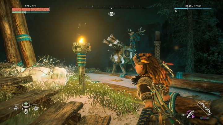 One of the dummies can be found next to the campfire which is near the villages main gate - Horizon Zero Dawn: Grazer dummies - where to find? - FAQ - Horizon Zero Dawn Guide, Walkthrough