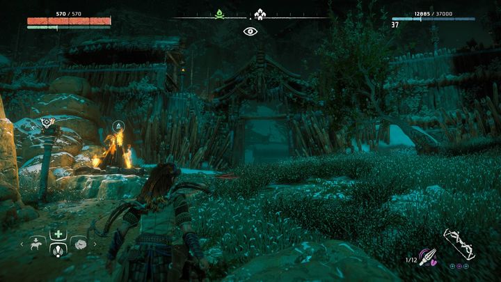 The dummies can be found right before the gate on both of its sides - Horizon Zero Dawn: Grazer dummies - where to find? - FAQ - Horizon Zero Dawn Guide, Walkthrough