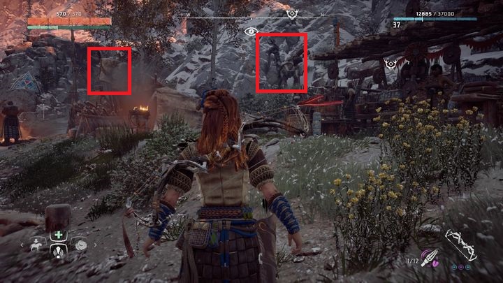 Both dummies are in the center of the village - Horizon Zero Dawn: Grazer dummies - where to find? - FAQ - Horizon Zero Dawn Guide, Walkthrough