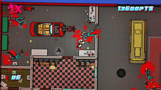 At this level, there should be three opponents left - Scene 7 - No Mercy - Act 2 - Rising - Hotline Miami 2: Wrong Number - Game Guide and Walkthrough