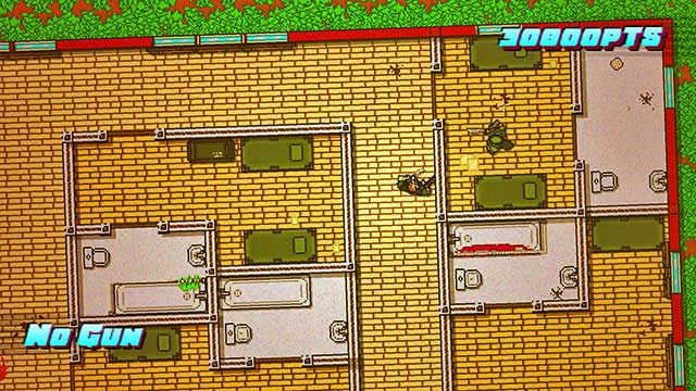 There are two more waiting in the left part of the building - Scene 14 - Stronghold - Act 4 - Falling - Hotline Miami 2: Wrong Number - Game Guide and Walkthrough