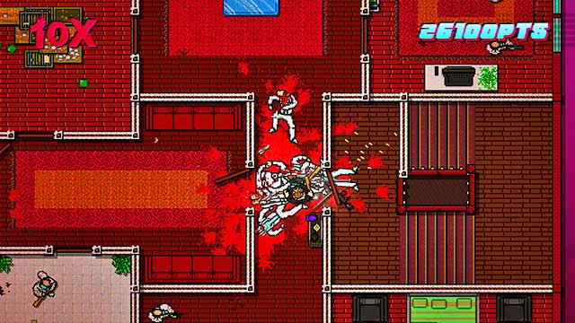 Go down, there are three opponents waiting for you opponents - Scene 15 - Withdrawal - Act 4 - Falling - Hotline Miami 2: Wrong Number - Game Guide and Walkthrough